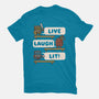 Live Laugh Lit-Mens-Heavyweight-Tee-Weird & Punderful