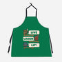 Live Laugh Lit-Unisex-Kitchen-Apron-Weird & Punderful