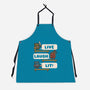 Live Laugh Lit-Unisex-Kitchen-Apron-Weird & Punderful
