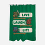 Live Laugh Lit-None-Polyester-Shower Curtain-Weird & Punderful