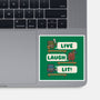 Live Laugh Lit-None-Glossy-Sticker-Weird & Punderful