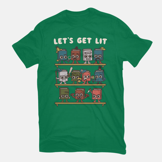 Book Lovers Get Lit-Mens-Heavyweight-Tee-Weird & Punderful
