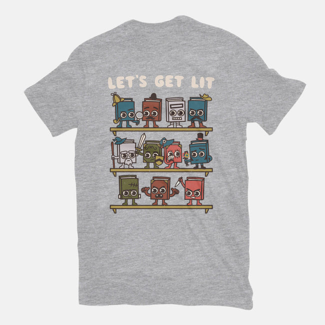 Book Lovers Get Lit-Mens-Basic-Tee-Weird & Punderful