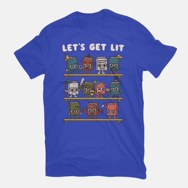 Book Lovers Get Lit-Mens-Heavyweight-Tee-Weird & Punderful