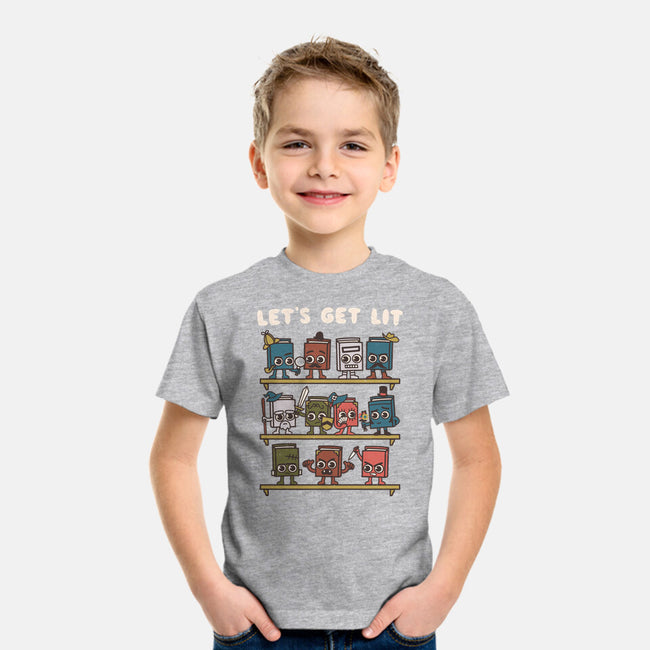 Book Lovers Get Lit-Youth-Basic-Tee-Weird & Punderful