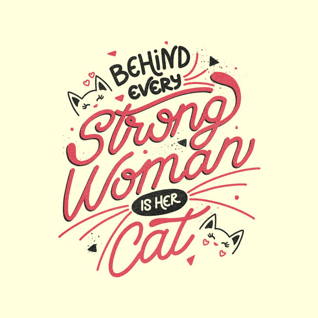 Behind Every Strong Woman-None-Removable Cover w Insert-Throw Pillow-tobefonseca
