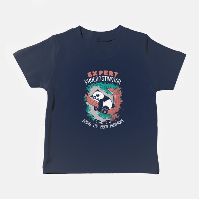 Expert Procrastinator Panda-Baby-Basic-Tee-tobefonseca