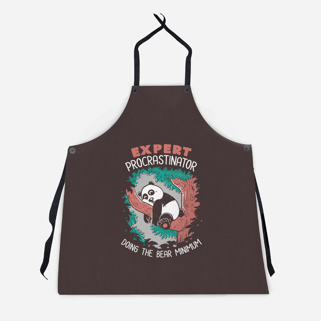 Expert Procrastinator Panda-Unisex-Kitchen-Apron-tobefonseca