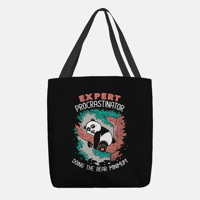 Expert Procrastinator Panda-None-Basic Tote-Bag-tobefonseca