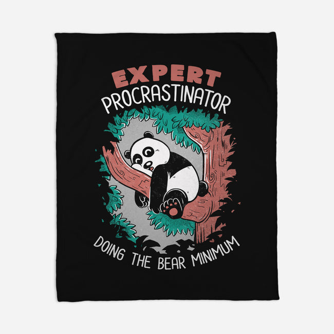 Expert Procrastinator Panda-None-Fleece-Blanket-tobefonseca