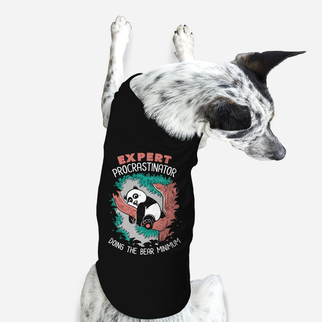 Expert Procrastinator Panda-Dog-Basic-Pet Tank-tobefonseca