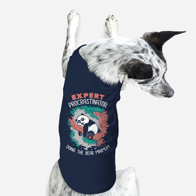 Expert Procrastinator Panda-Dog-Basic-Pet Tank-tobefonseca