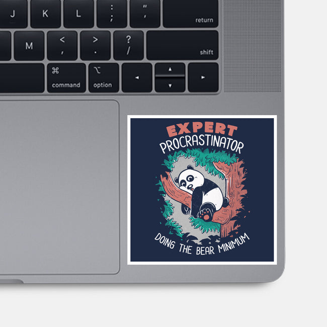 Expert Procrastinator Panda-None-Glossy-Sticker-tobefonseca