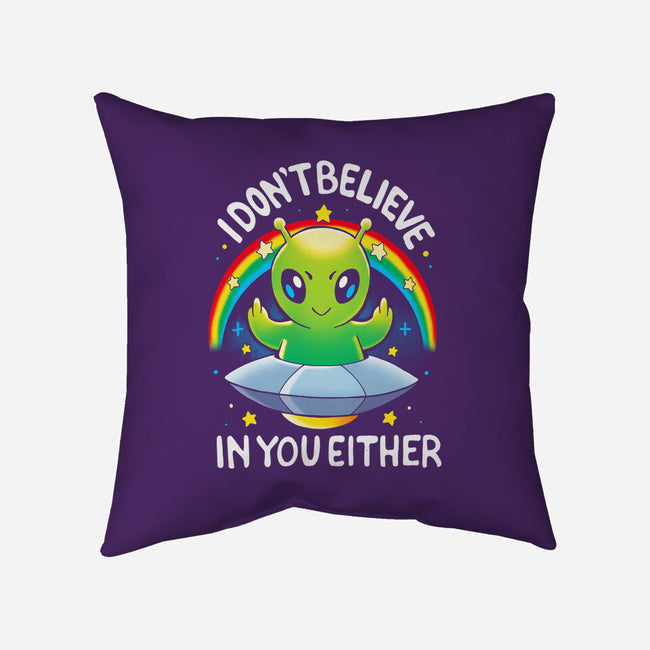 I Don't Believe In You Either-None-Removable Cover w Insert-Throw Pillow-Vallina84