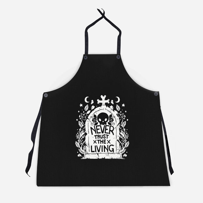 Don't Trust The Living-Unisex-Kitchen-Apron-Vallina84