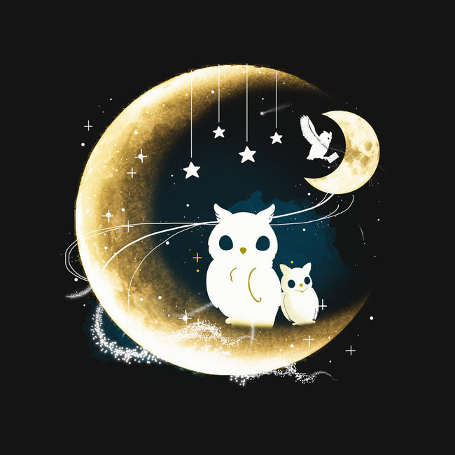 Owl Night Long-Unisex-Crew Neck-Sweatshirt-Vallina84