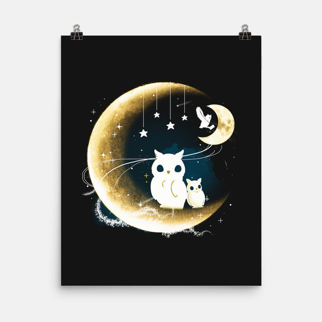 Owl Night Long-None-Matte-Poster-Vallina84