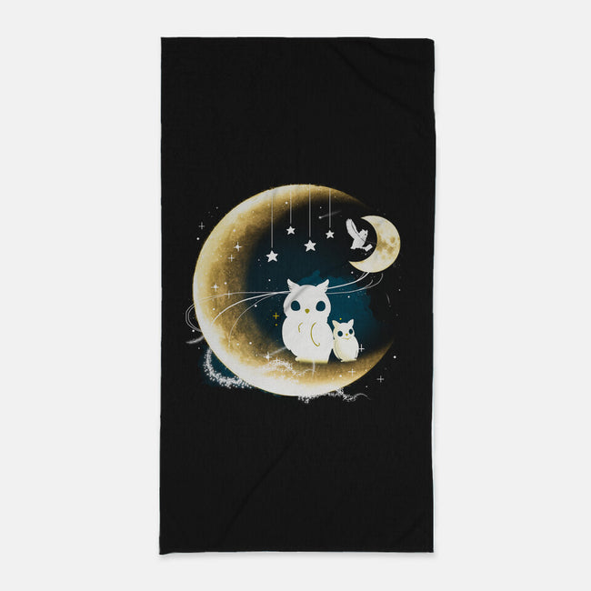 Owl Night Long-None-Beach-Towel-Vallina84