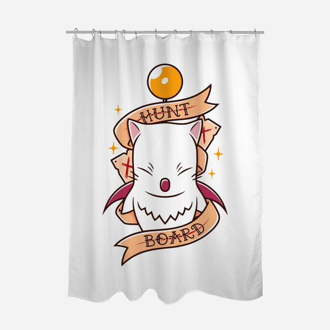 Moogle Hunt Board-None-Polyester-Shower Curtain-Alundrart