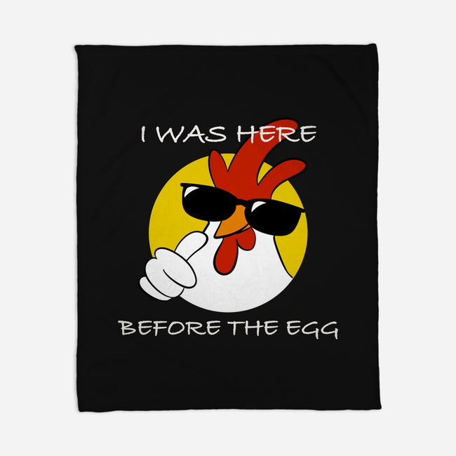 Here Before The Egg-None-Fleece-Blanket-fanfabio