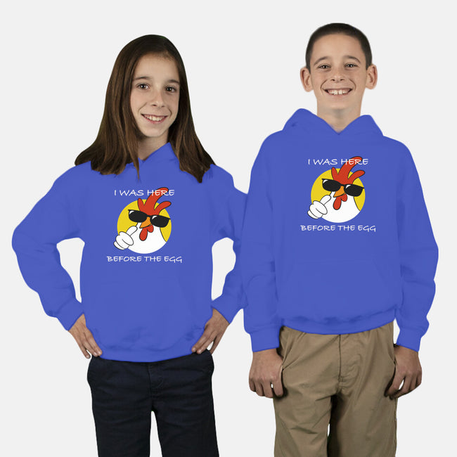 Here Before The Egg-Youth-Pullover-Sweatshirt-fanfabio
