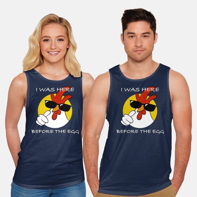 Here Before The Egg-Unisex-Basic-Tank-fanfabio