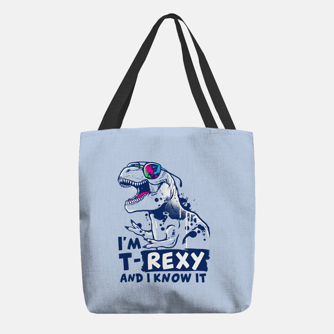 T-Rexy-None-Basic Tote-Bag-NemiMakeit