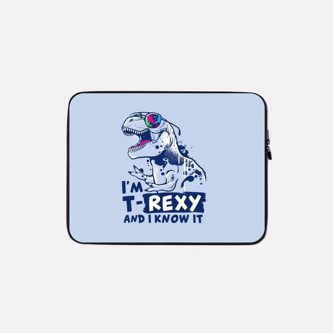 T-Rexy-None-Zippered-Laptop Sleeve-NemiMakeit