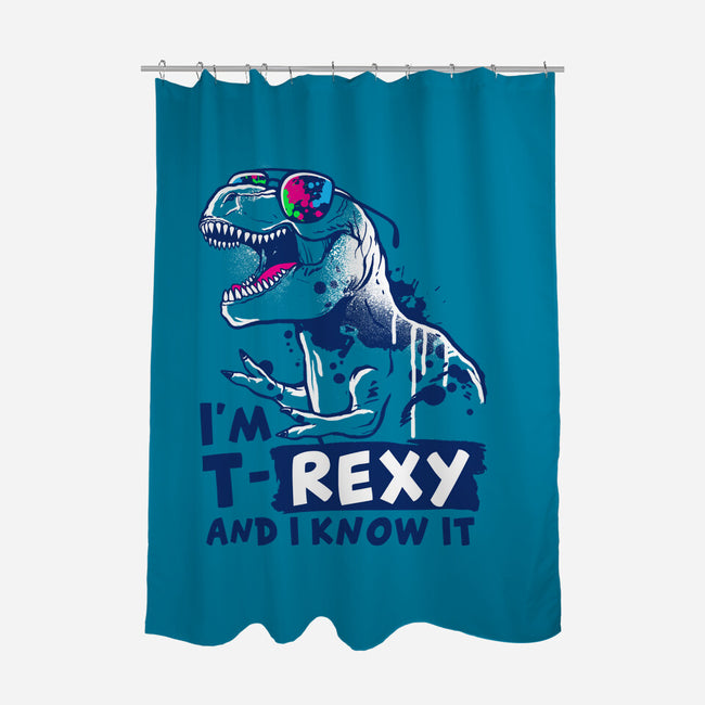 T-Rexy-None-Polyester-Shower Curtain-NemiMakeit