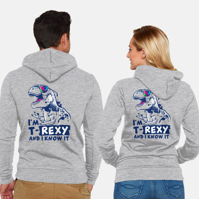 T-Rexy-Unisex-Zip-Up-Sweatshirt-NemiMakeit