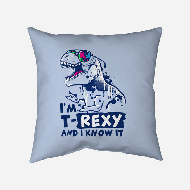 T-Rexy-None-Removable Cover-Throw Pillow-NemiMakeit