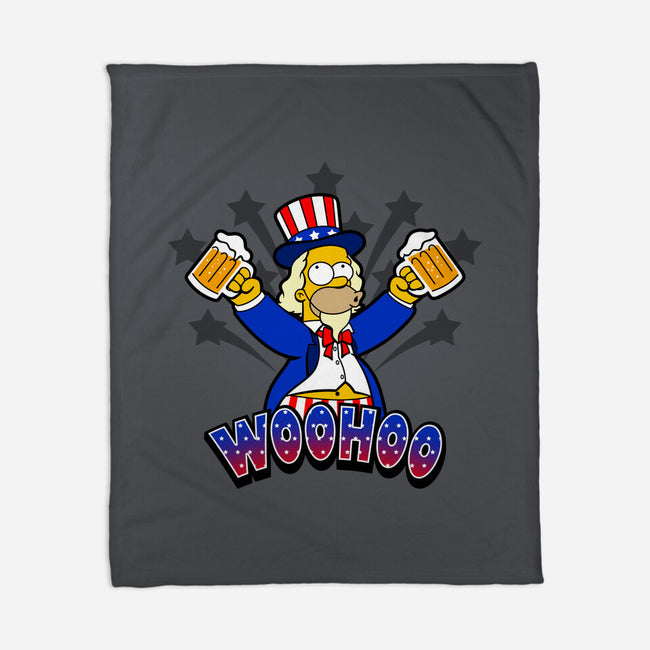 Patriotic Drinker-None-Fleece-Blanket-Boggs Nicolas