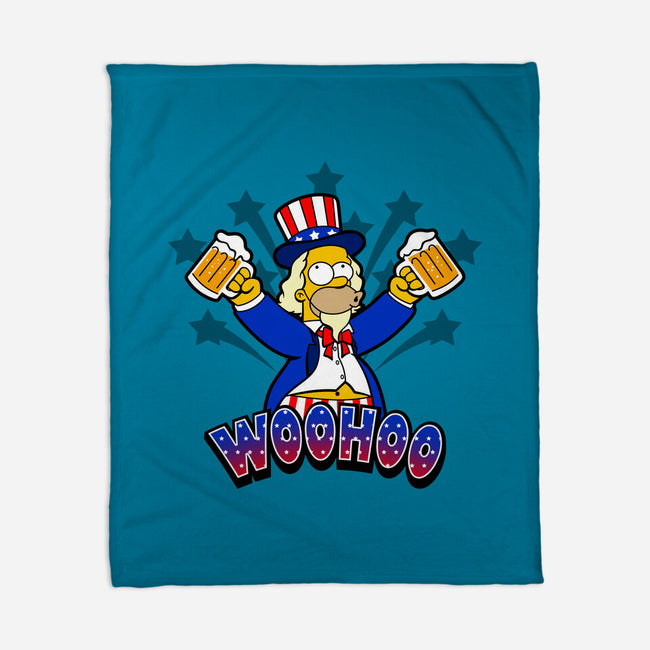 Patriotic Drinker-None-Fleece-Blanket-Boggs Nicolas