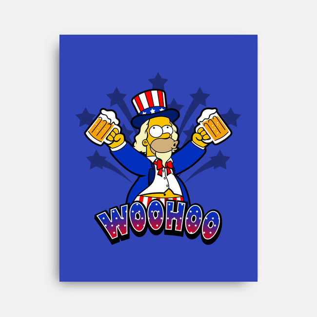 Patriotic Drinker-None-Stretched-Canvas-Boggs Nicolas