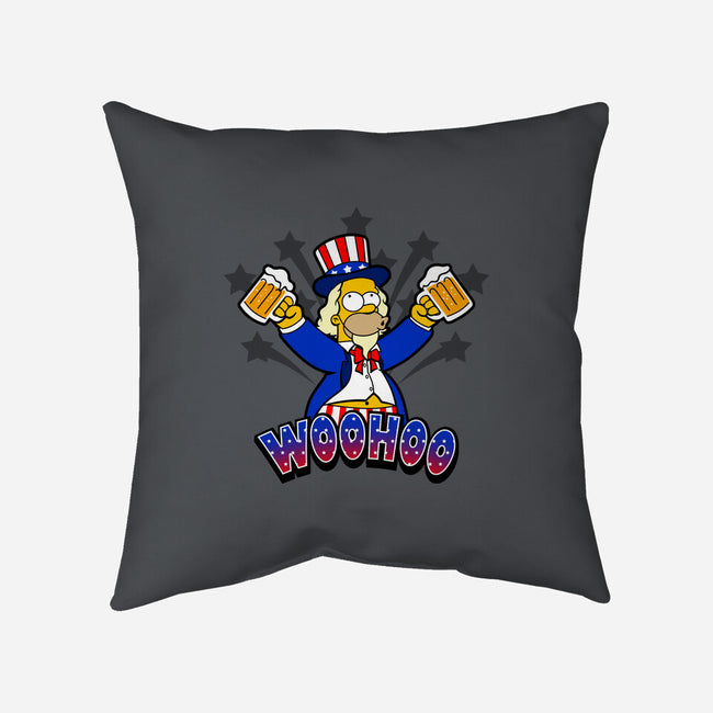 Patriotic Drinker-None-Removable Cover w Insert-Throw Pillow-Boggs Nicolas