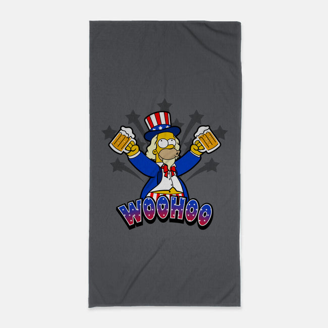 Patriotic Drinker-None-Beach-Towel-Boggs Nicolas