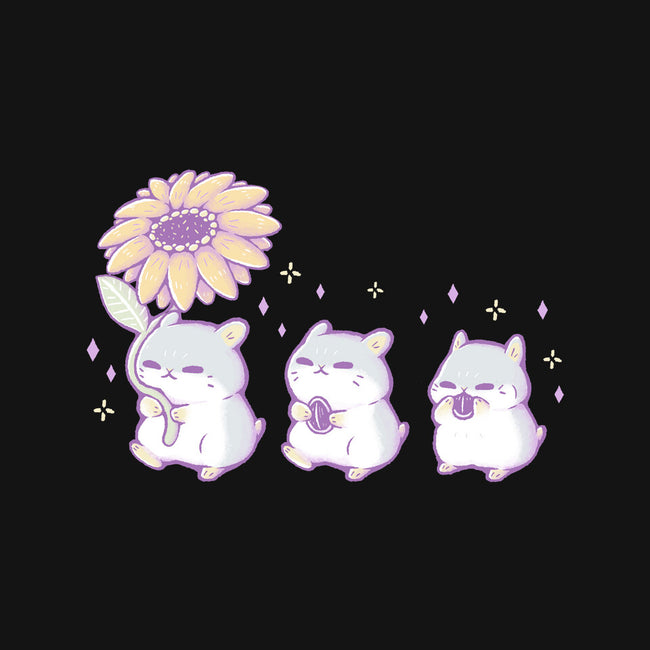 Cute Hamsters With Sunflower-None-Stretched-Canvas-xMorfina