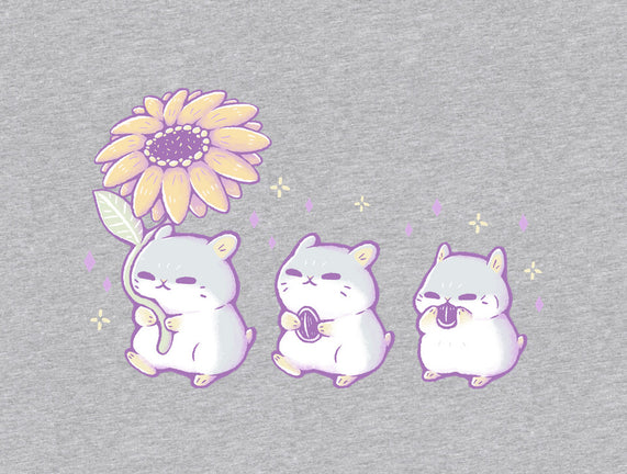 Cute Hamsters With Sunflower