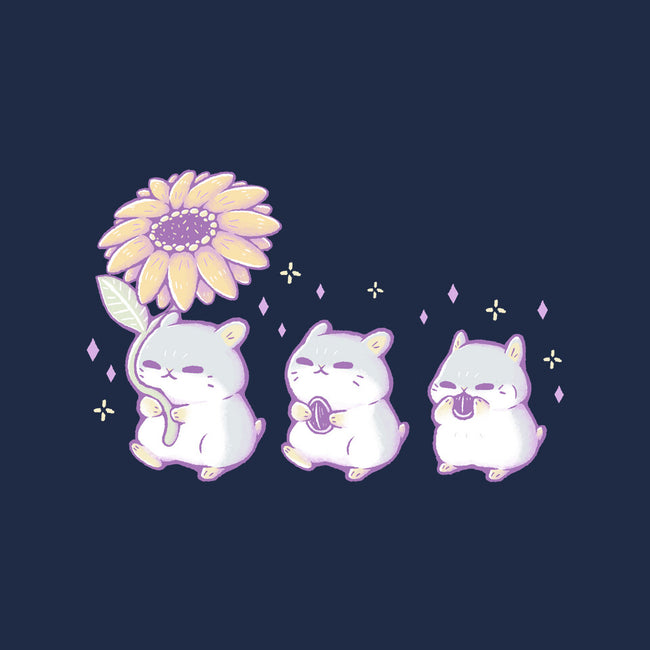 Cute Hamsters With Sunflower-Unisex-Basic-Tee-xMorfina