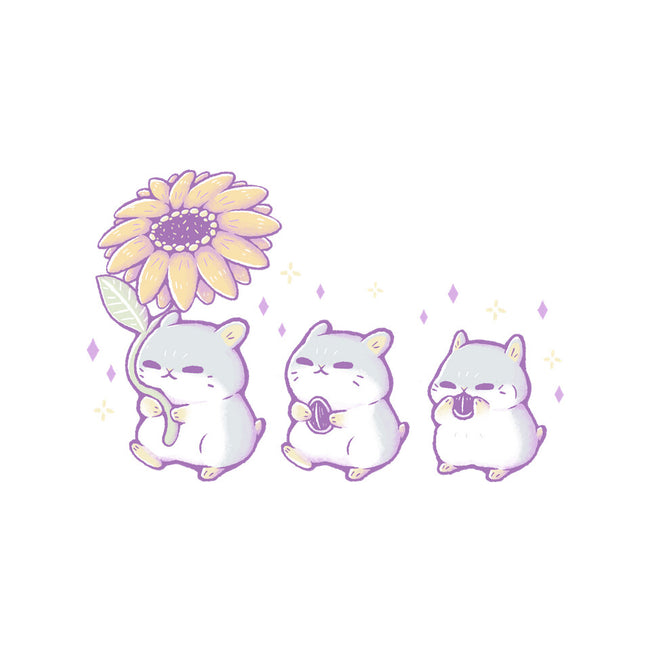 Cute Hamsters With Sunflower-Unisex-Basic-Tee-xMorfina