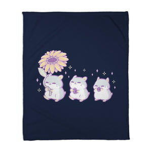 Cute Hamsters With Sunflower