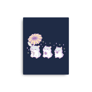Cute Hamsters With Sunflower