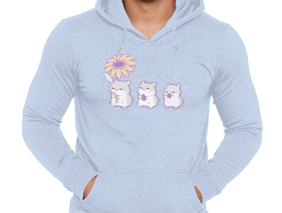 Cute Hamsters With Sunflower