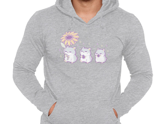 Cute Hamsters With Sunflower