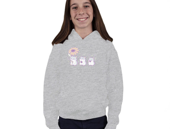 Cute Hamsters With Sunflower