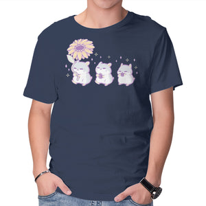 Cute Hamsters With Sunflower