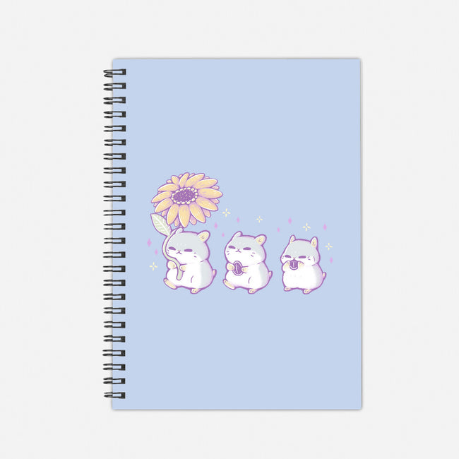 Cute Hamsters With Sunflower-None-Dot Grid-Notebook-xMorfina