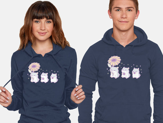 Cute Hamsters With Sunflower