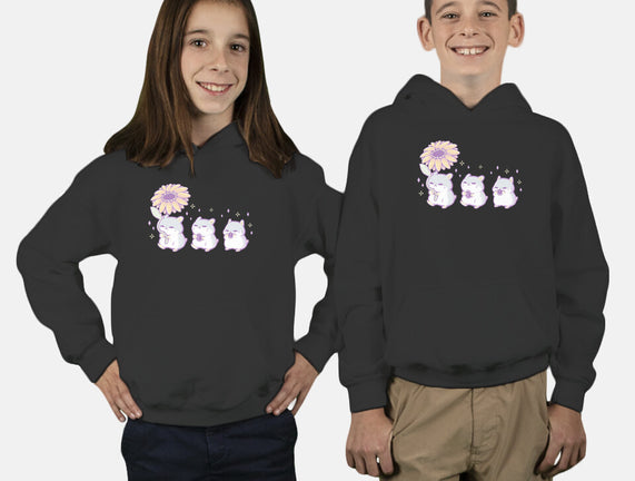 Cute Hamsters With Sunflower