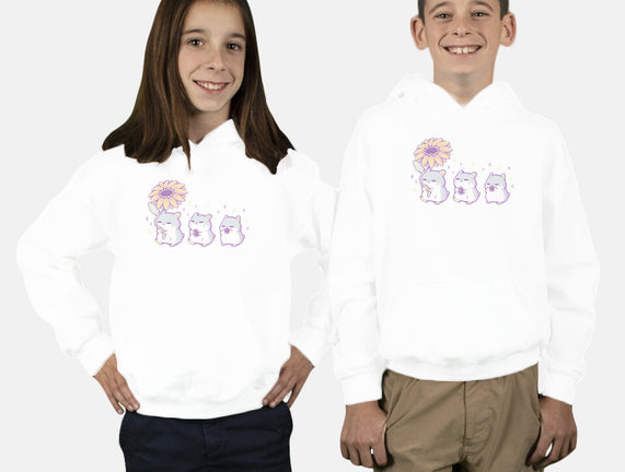 Cute Hamsters With Sunflower